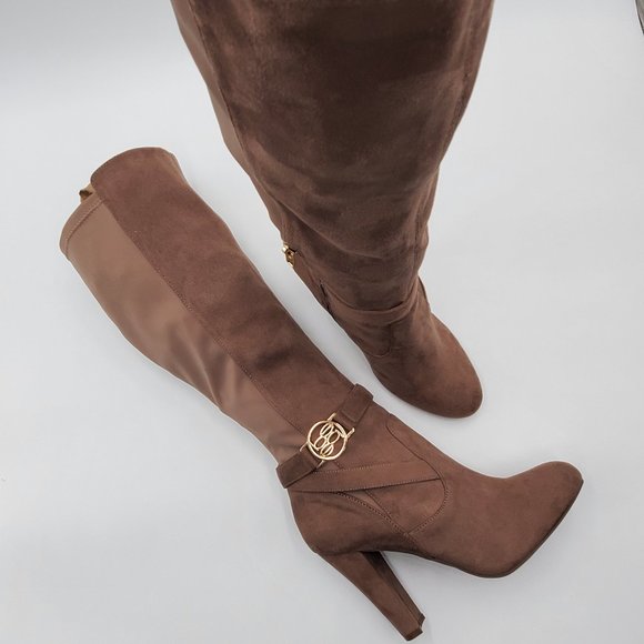 bebe Tall Logo Heeled Boots - Picture 14 of 16